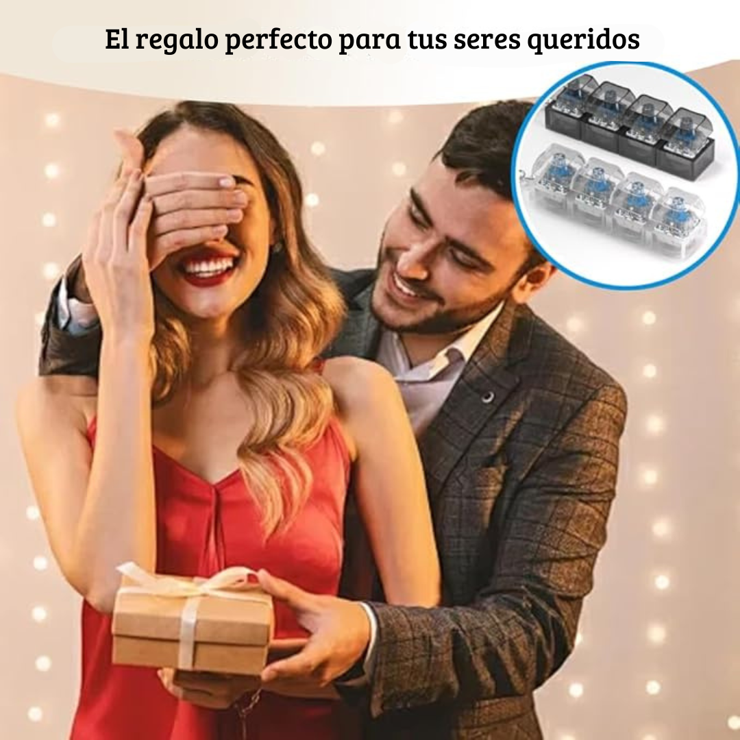 Llavero de teclado antiestrés con luz